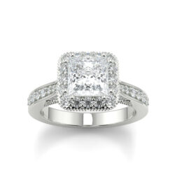Regal Halo Princess Ring